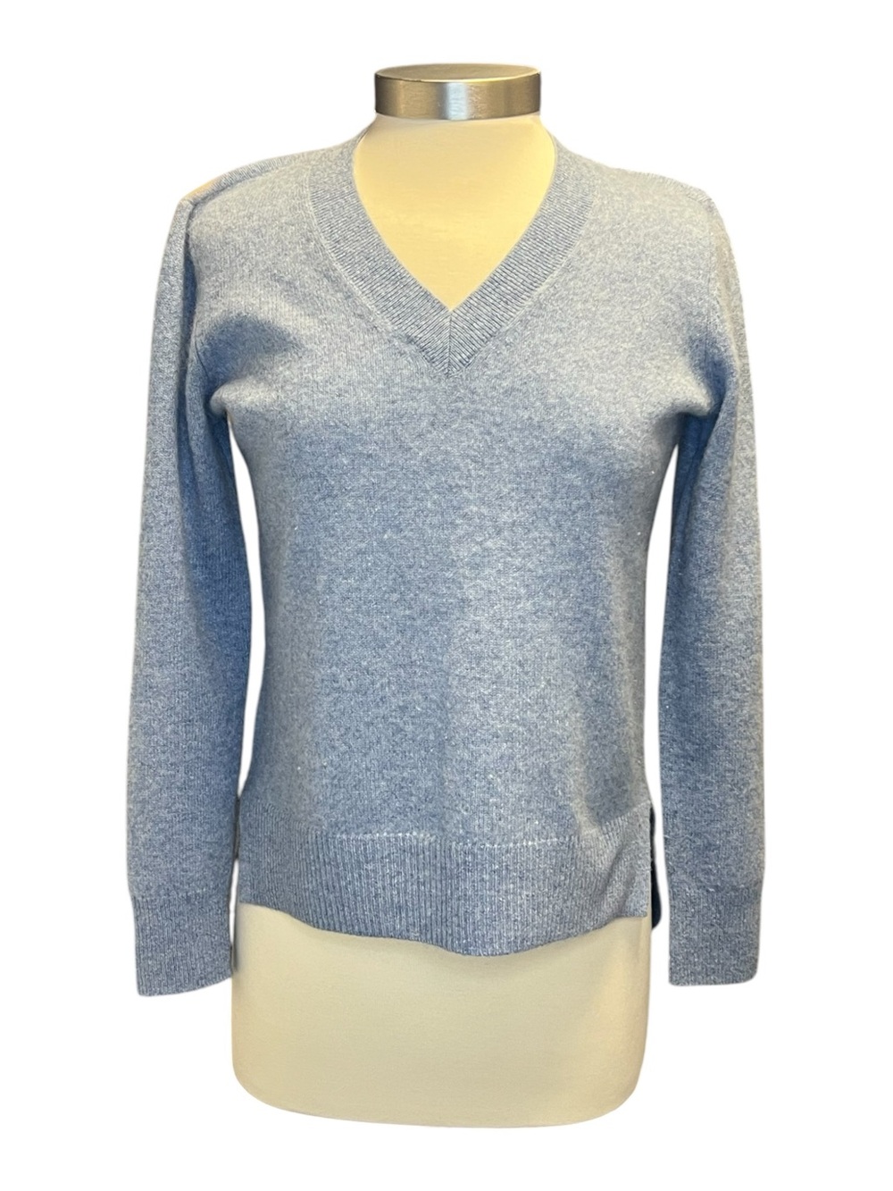 Saks V Neck Cashmere Sweater